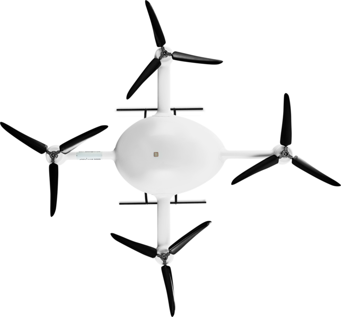 Microdrones md4-3000 UAV top view