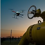 Inspection mission of a gas pipeline using a Microdrones md4-1000 UAV