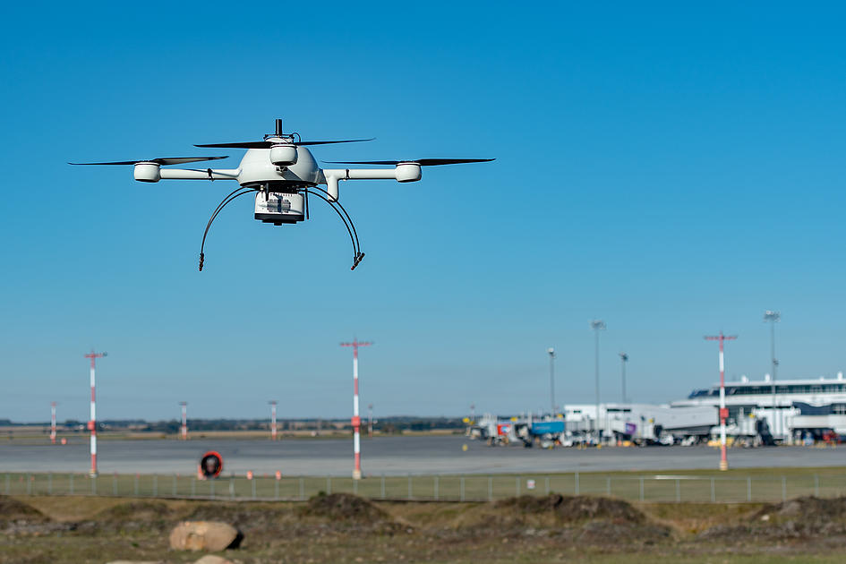 Drone Lidar Above the Airport