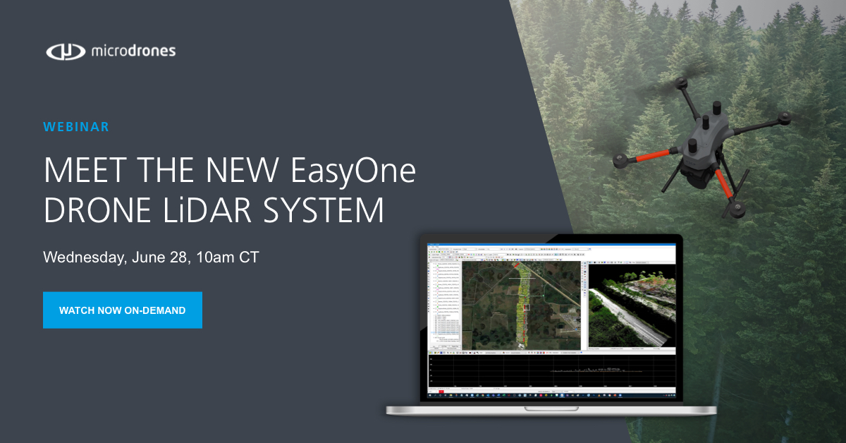 Join Our inar to Discover the AllNew EasyOne Drone LiDAR System